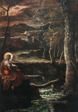  tinto Pintura - Santa María de Egipto Renacimiento italiano Tintoretto